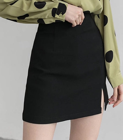 Split Elegant Casual Slim Fitted Skirt